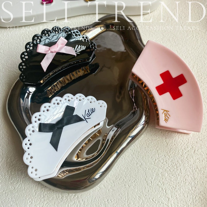 Wholesale Sweet and Cool Bow Hollow Letter Clip